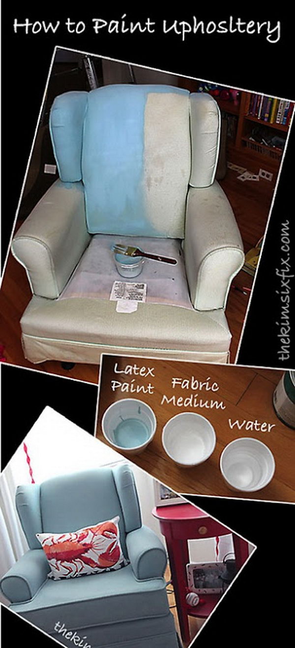 Painted Fabric Chair 