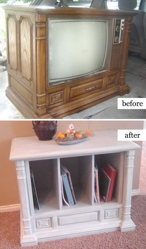 Trash To Treasure Curb Side TV Transformation. 