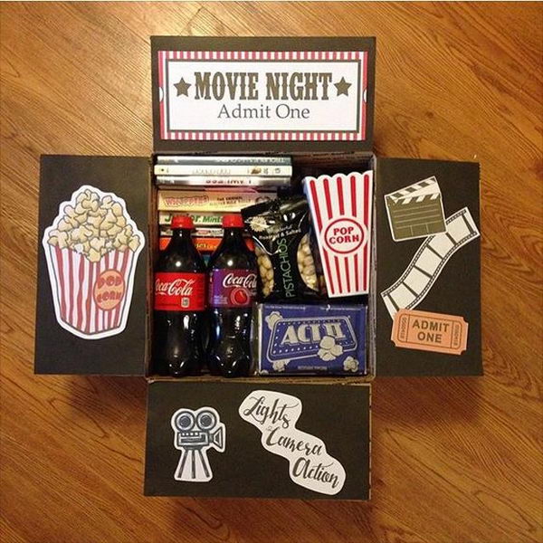 Movie Night Care Package. 