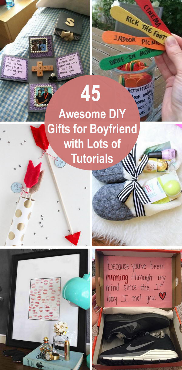45 Awesome DIY Gifts For Boyfriend With Lots Of Tutorials. 