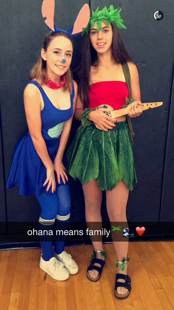 Disney Lilo and Stich Halloween Costumes. 