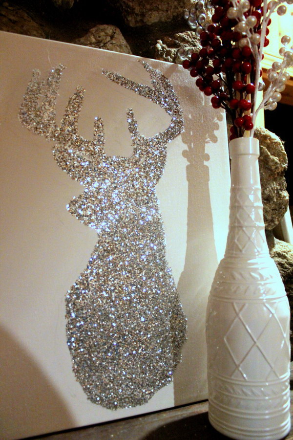 Christmas Decor--DIY Bright Sparkly Reindeer. 