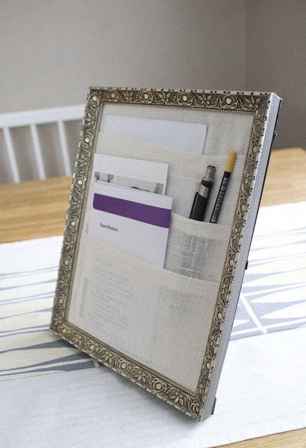 Framed Table Organizer. 