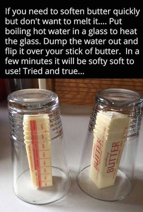 Easy Way To Soften Butter Quickly. 