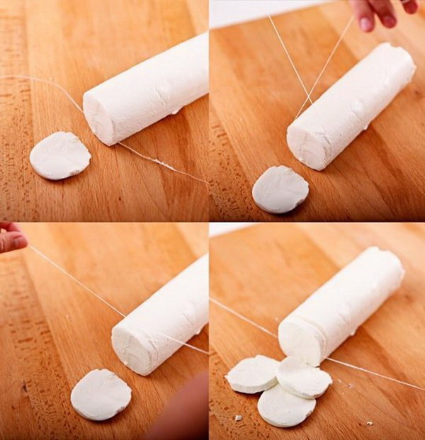 Genius Kitchen Tool: Dental Floss. 