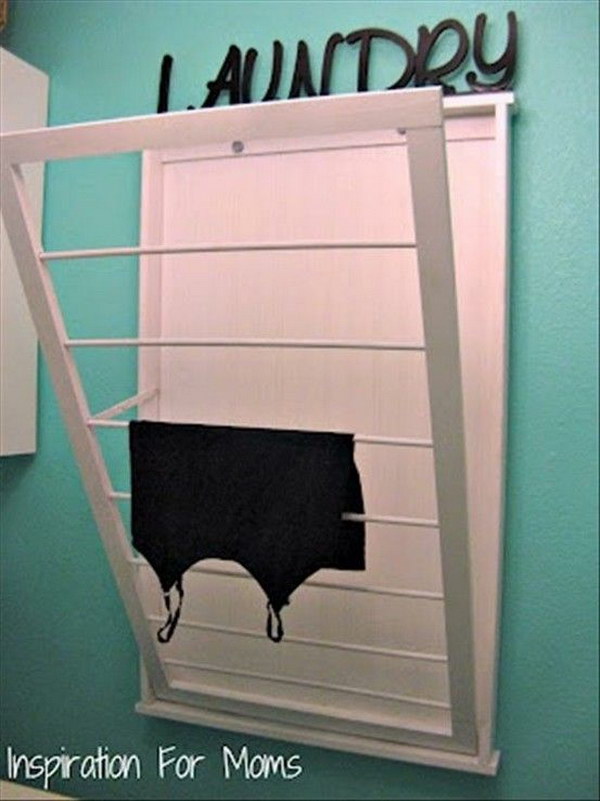 DIY A Space Saving Fold Flat Dry Rack. 