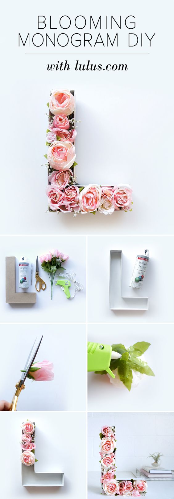 Blooming Monogram DIY. 