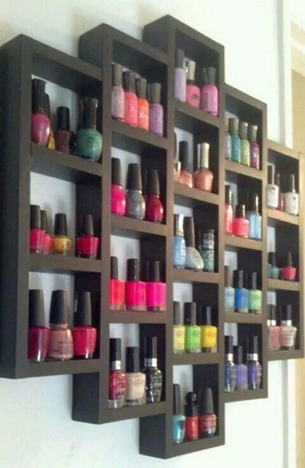 Wooden Nail Polish Rack 