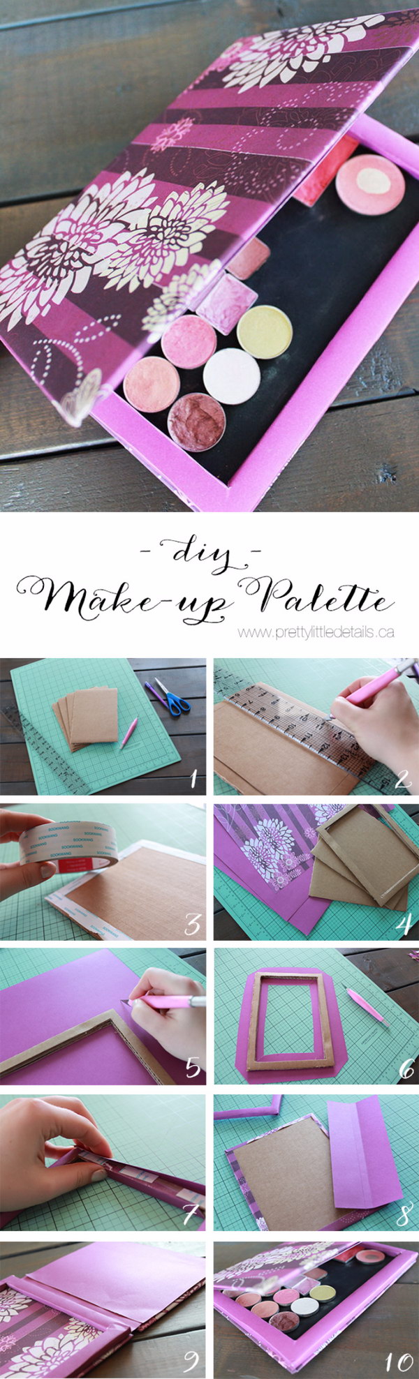 DIY Makeup Palette. 