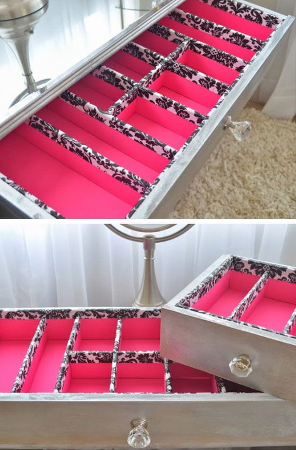 DIY Vanity Drawer Organizer 