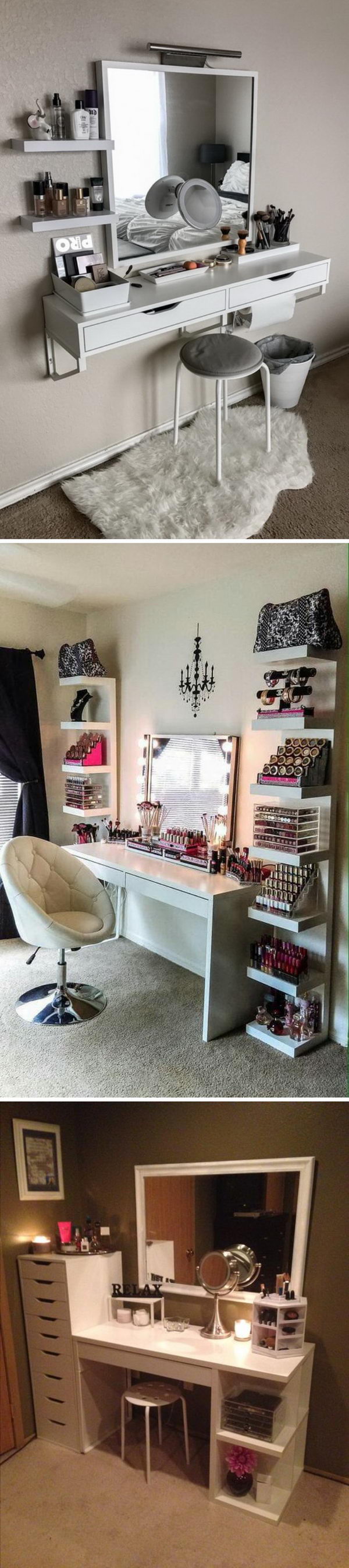 40 Awesome Makeup Storage Designs and DIY Ideas For Girls. 