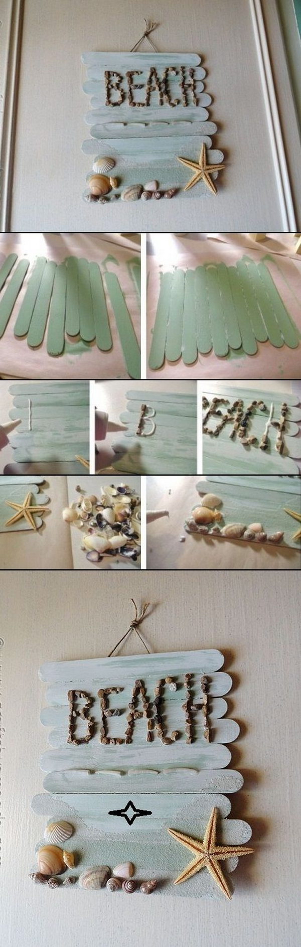 DIY Craft Stick Wall Art 