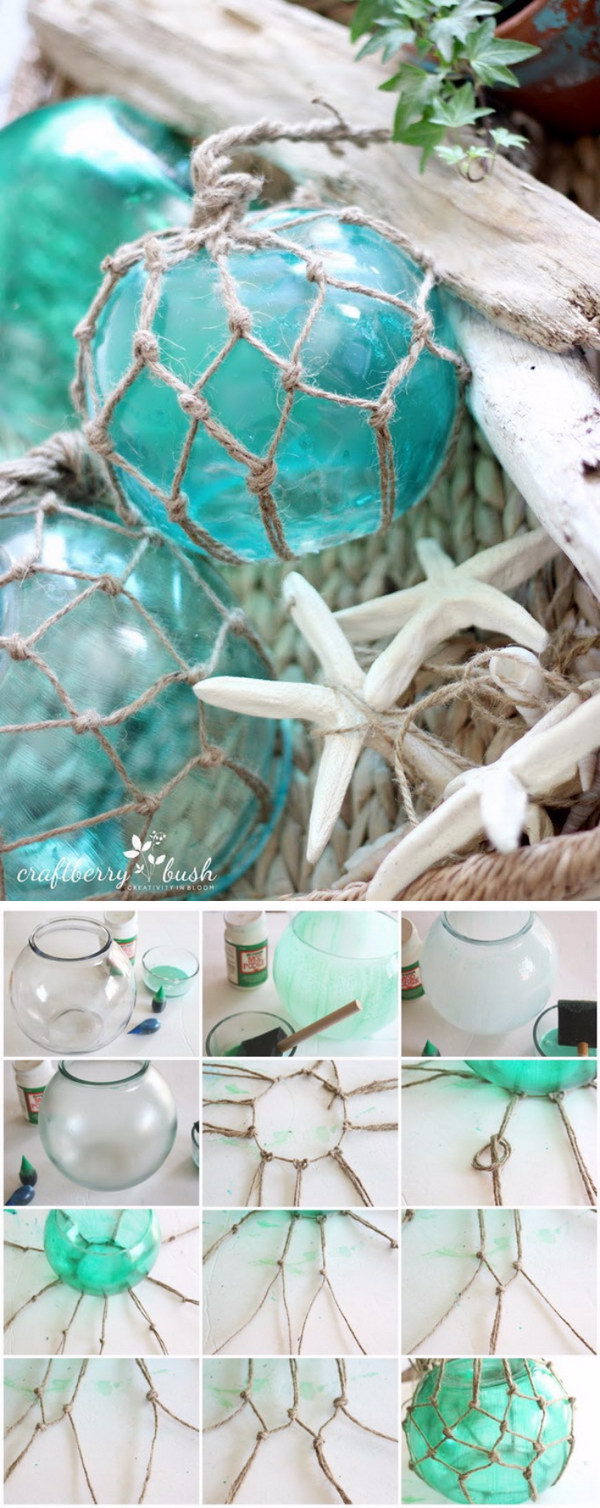 DIY Large Glass Buoys. 