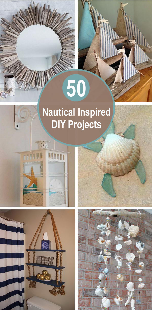 50+ Nautical Inspired DIY Projects. 