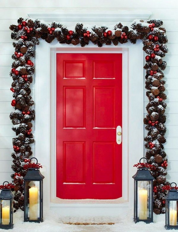 Pinecone Christmas Outdoor Garland 