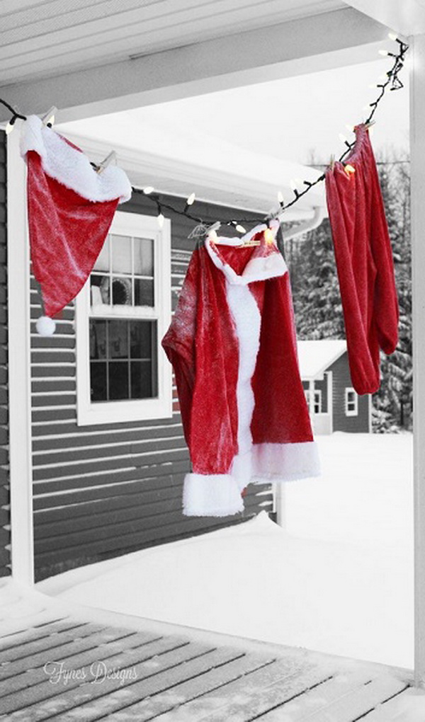 Hanging Santa Claus Suit