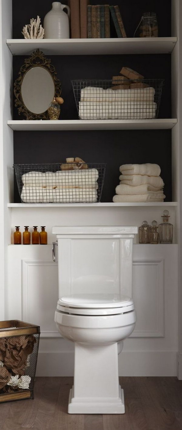 Cabinet Storage Over The Toilet. 