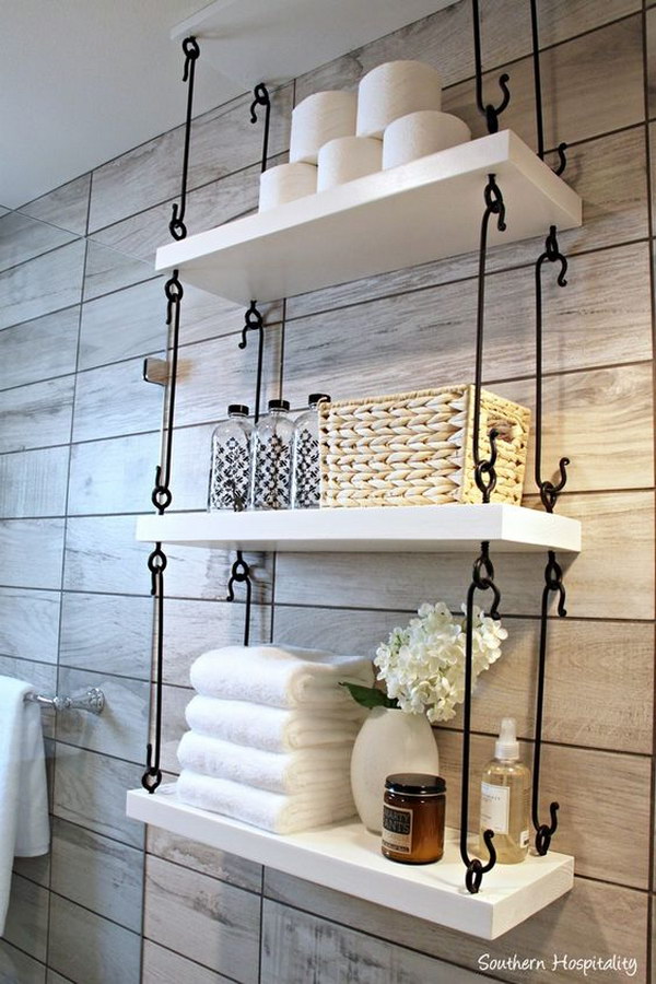Hook Connected Hanging Shelving 