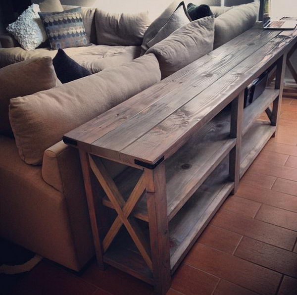 DIY Sofa Table. 