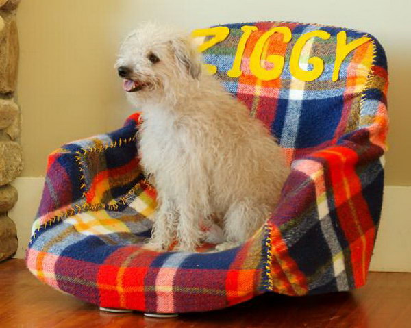 Make a Pet Bed Out of an Office Chair. 