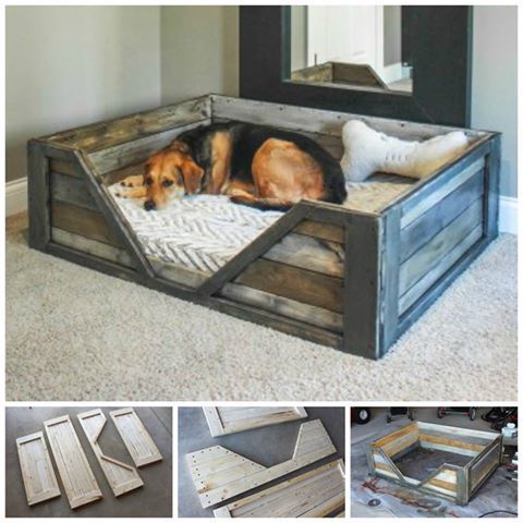 DIY Pallet Dog Bed. 