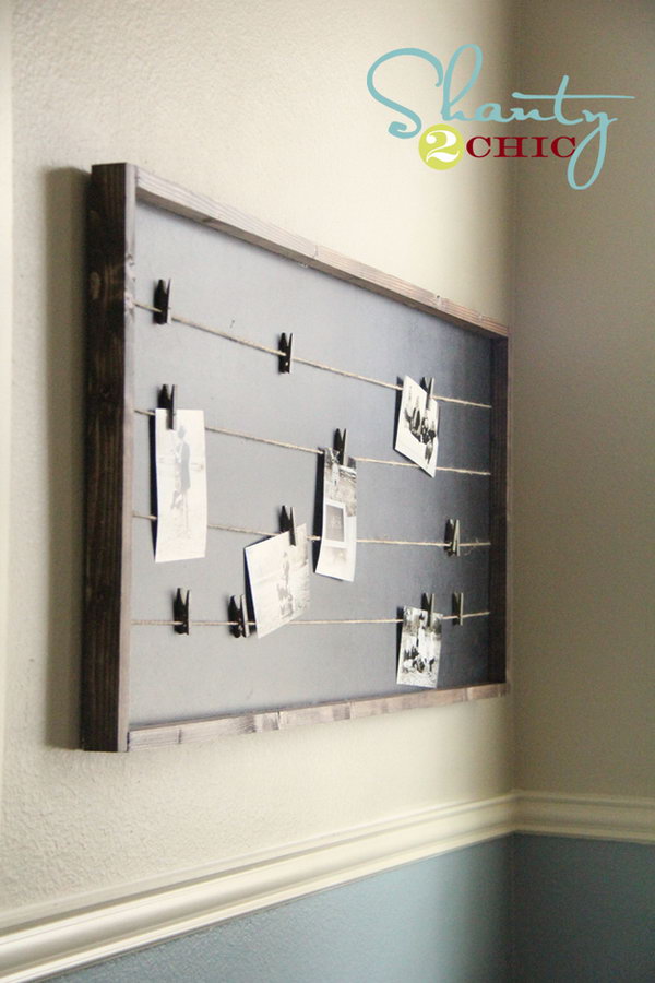 DIY String-Lined Memo Board That Costs Under $15