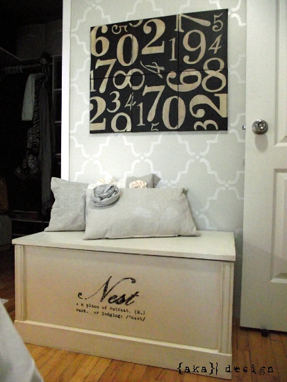 Pottery Barn Inspired Numbers Canvas