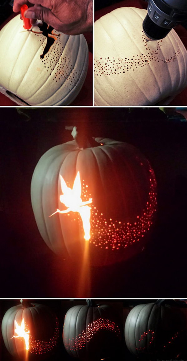 Tinker Bell Pumpkin Carving. 