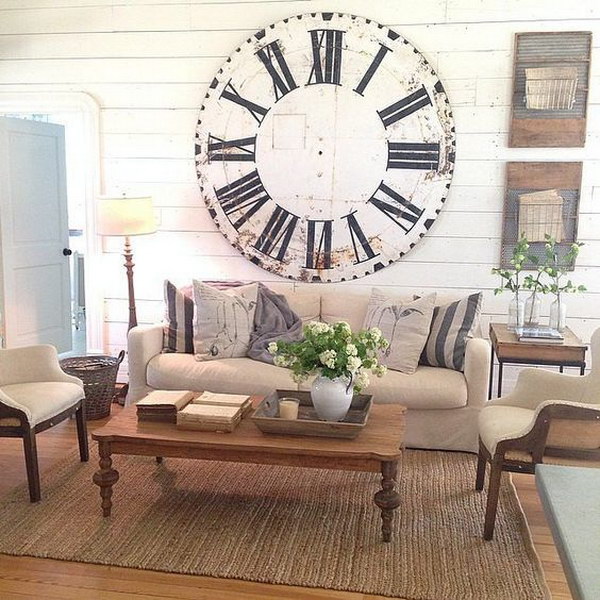 Oversize Clock Is on Your List of Decor Goals. 
