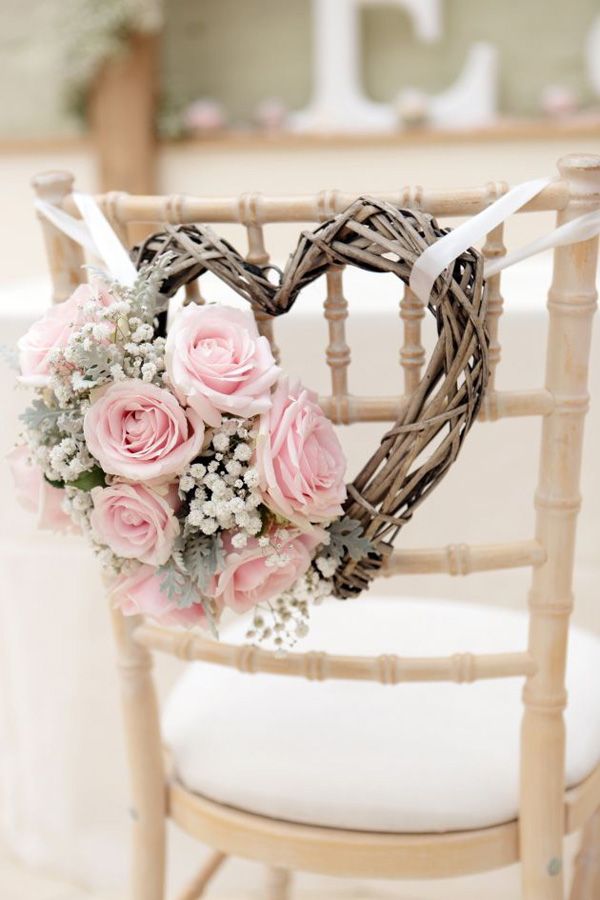 Vintage Wedding Chair Decoration. 