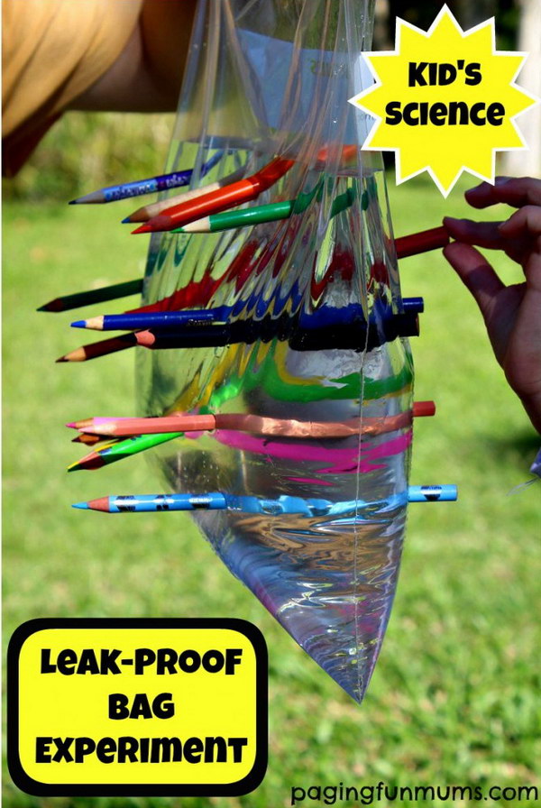 Leak-Proof Plastic Bag – Kid’s Science Experiment. 