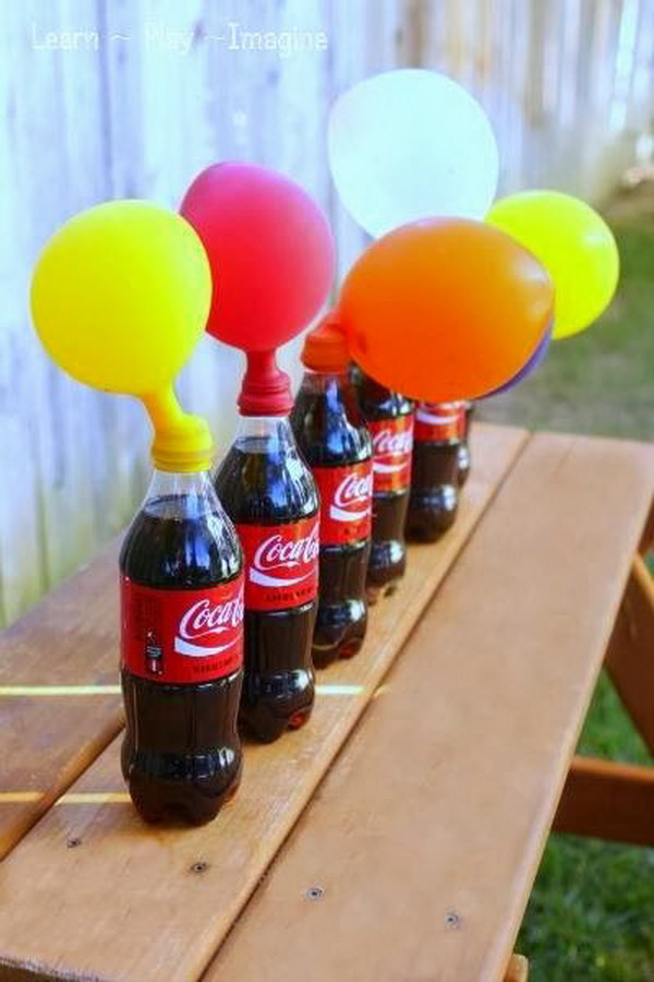 How to Blow up a Balloon Using Soda and Candy?  