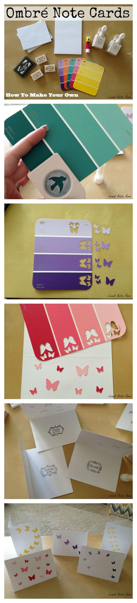 Ombre Paint Chip Design. 