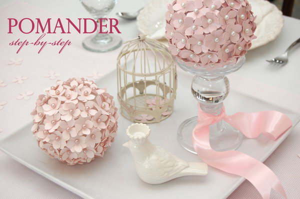 Pomander Flower Ball. See the tutorial 