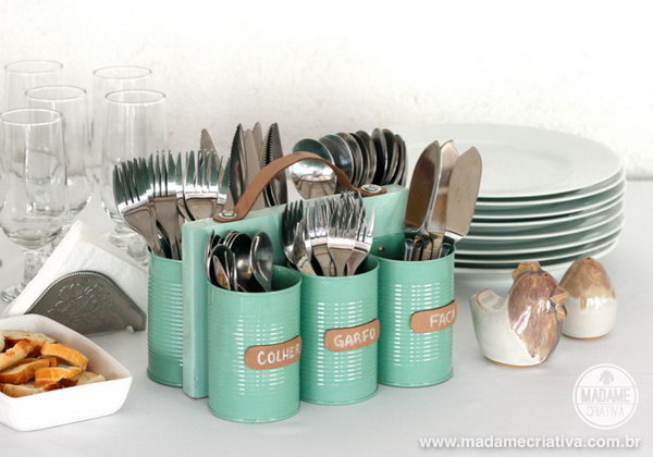 DIY Cutlery Holder.