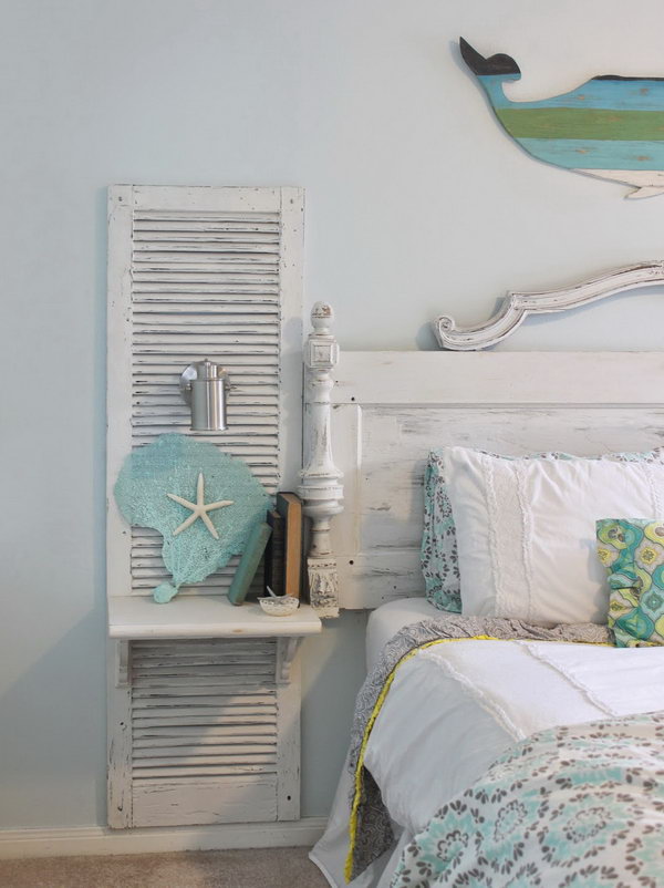 Old Shutter Nightstand. 