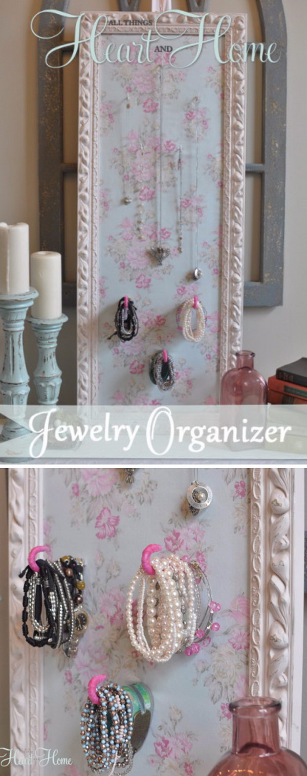 DIY Shabby Chic Jewelry Holder 