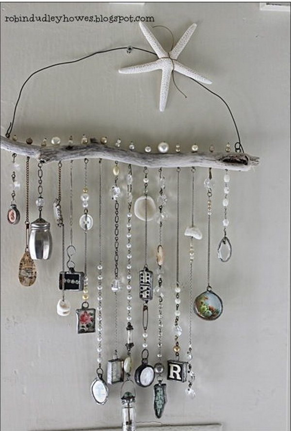 DIY Driftwood Wind Chime. 