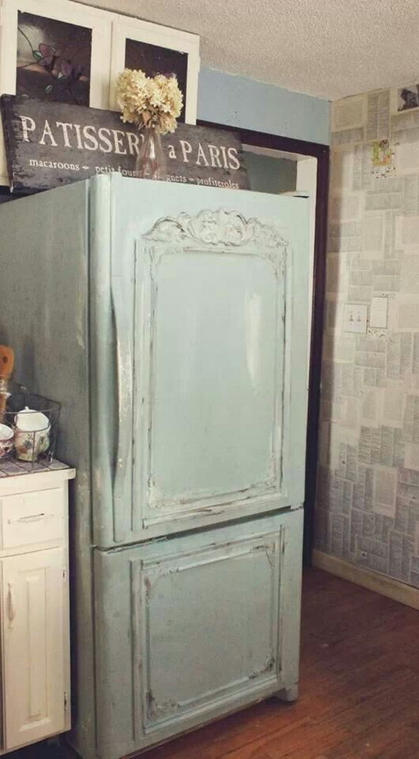 Shabby Chic Aqua Robin's Wood Shutter Wall Decor. 