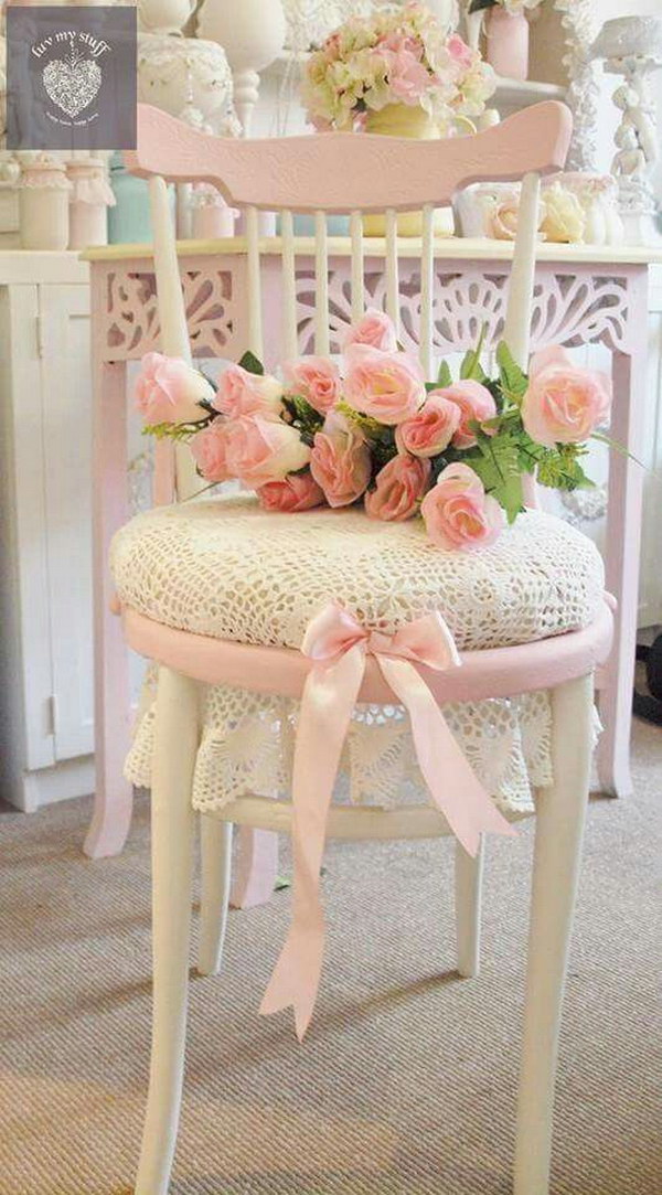 Awesome Shabby Chic Pink Chair 