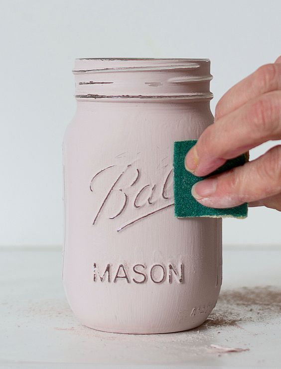 Shabby Chic Mason Jars 