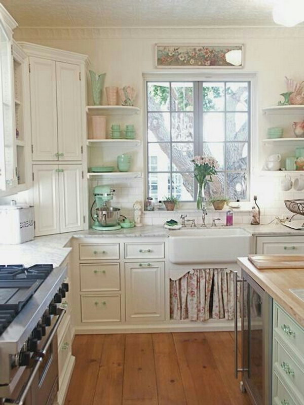 50 Sweet Shabby Chic Kitchen Ideas 2018