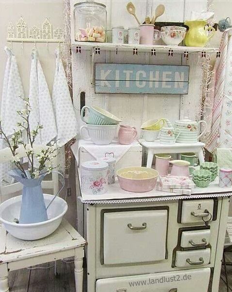 Dishes And Tableware In Pastel Shades. 