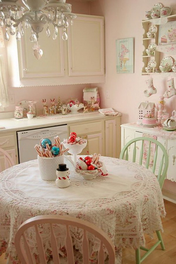 Beautiful Pink Kitchen  