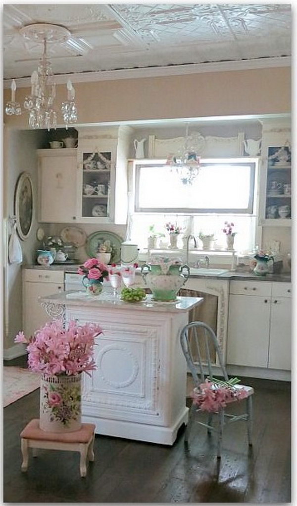 50 Sweet Shabby Chic Kitchen Ideas 2018