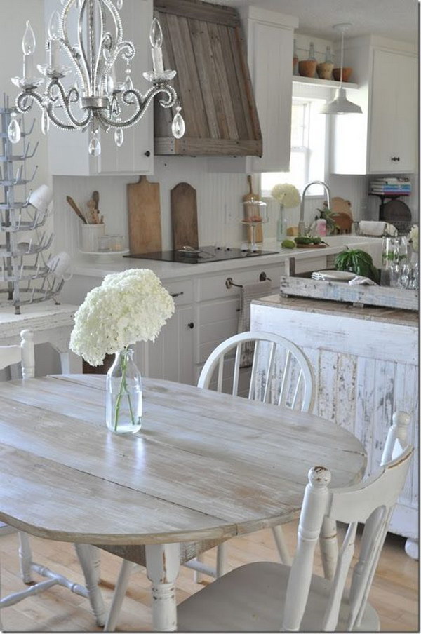 Antique Shabby Chic Kitchen Design. 