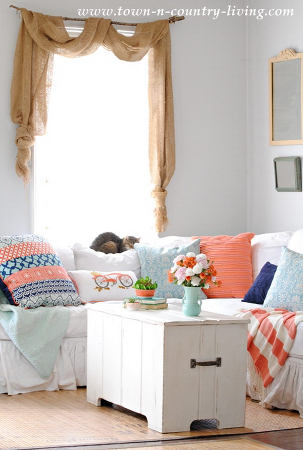 Coastal Chic Living Room  