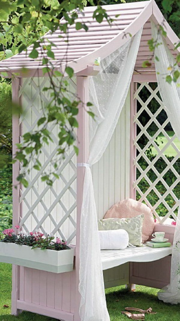 Vintage Shabby Pink She Shed. 