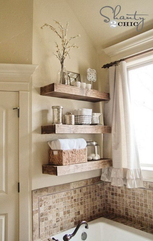 DIY Floating Shelves. 