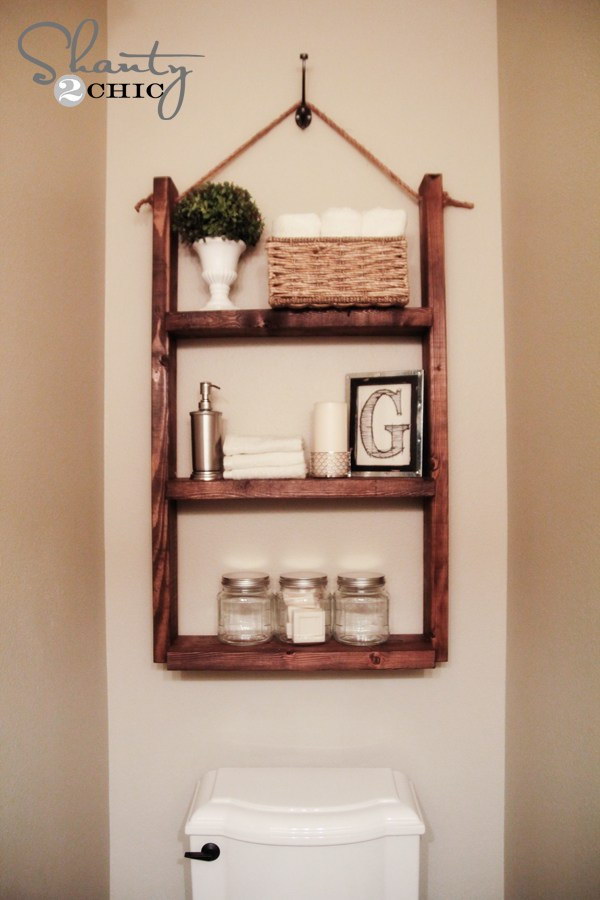 Hanging Bathroom Shelf for only $10. 